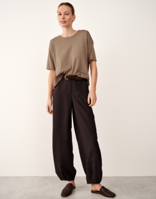 Knitted T-shirt with Recycled Cotton