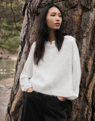 Knitted Tank with Alpaca