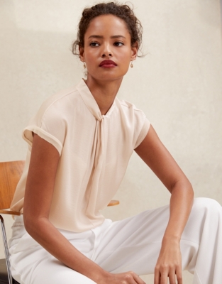 Knot Neck Blouse | Women's Shirts & Blouses | The White Company