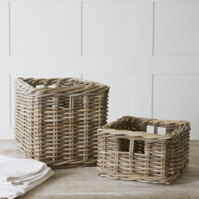 Kubu MultiPurpose Basket Laundry & Storage The White Company UK