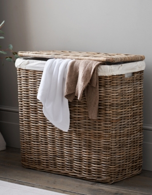 Kubu Rattan Laundry Basket – Double