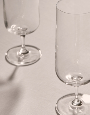 LSA International Arc Champagne Flute Glasses – Set of 4