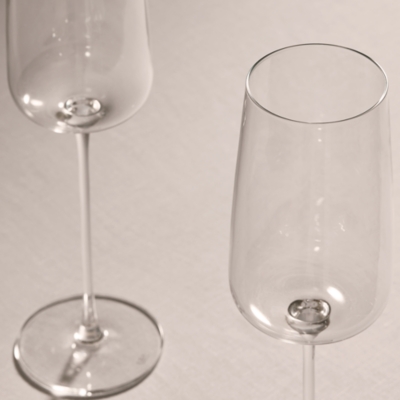LSA International Metropolitan Champagne Flute Glasses – Set of 4