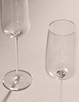 LSA International Metropolitan Champagne Flute Glasses – Set of 4
