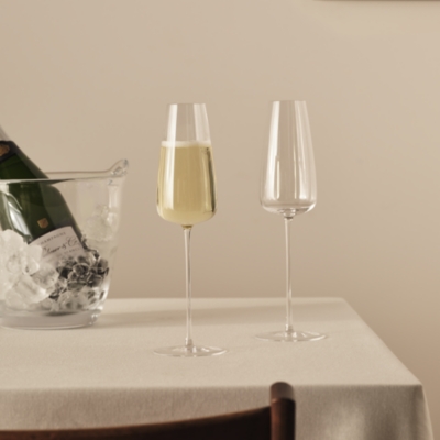 LSA International Wine Culture Champagne Flute Glasses – Set of 2