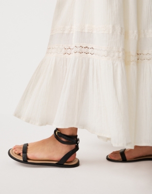 Lace Insert Maxi Dress