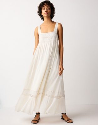Lace Insert Maxi Dress