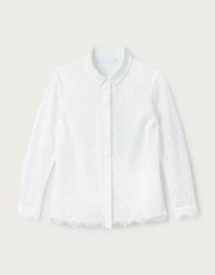 Lace Shirt Women's Shirts & Blouses The White Company US