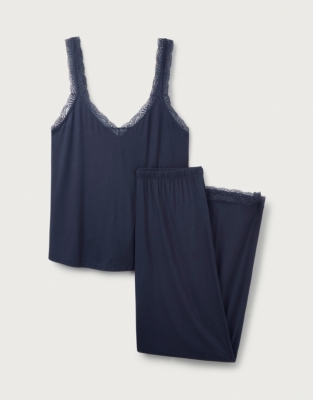 LaceStrap Pajama Set Sleepwear Sale The White Company US