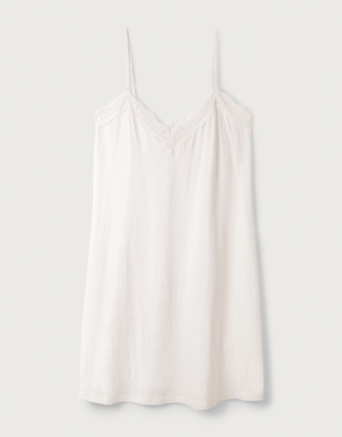 Lace-Trim Nightie | Nightdresses | The White Company UK