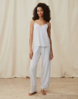 LaceTrim Pyjama Set Pyjamas The White Company UK