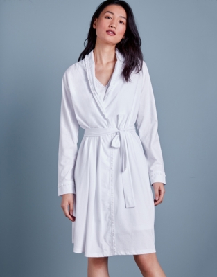Lace Trim Robe Nightwear & Robes Sale The White Company UK