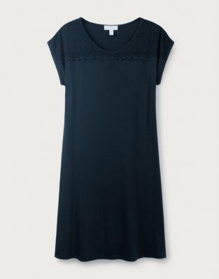LaceYokeDetail Jersey Nightgown Nightgowns The White Company US