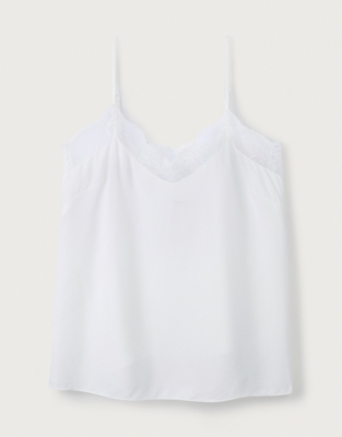 Lace-trim cami | All Clothing Sale | The White Company US