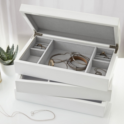 Lacquer Jewelry Box Lid Home Decor The White Company US
