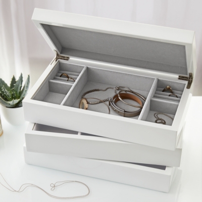 Lacquer Open Jewelry Tray Home Decor The White Company Us
