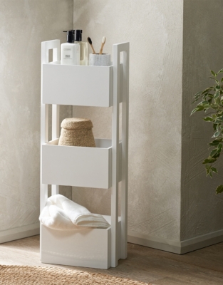 Lacquer Three Tier Storage Unit