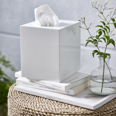 Newcombe Ceramic Tissue Box Cover, Decorative Accessories