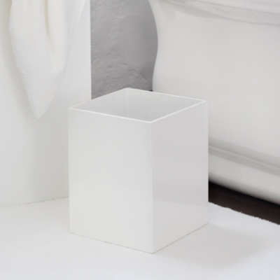 Lacquer Waste Paper Bin Utility & Storage The White Company US