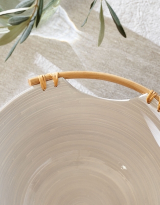 Lacquered Bamboo Deep Bowl