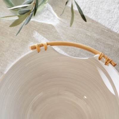 Lacquered Bamboo Deep Bowl