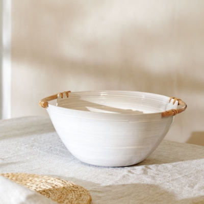 Lacquered Bamboo Deep Bowl