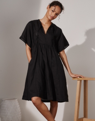 Ladder-Insert Linen Dress | Dresses & Skirts | The White Company US