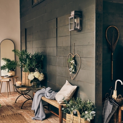 Langham Outdoor Wall Lantern Lighting The White Company UK