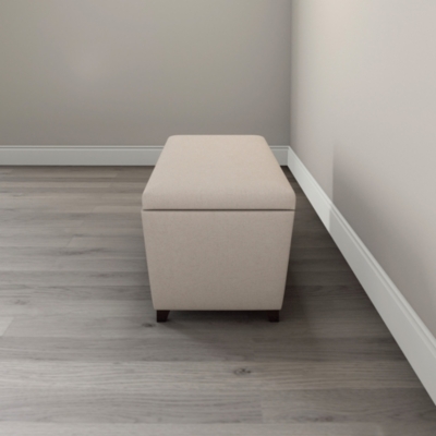 Langley Linen Union Ottoman Ottomans The White Company Uk