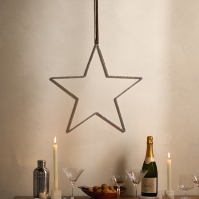 Large Beaded Star Decoration – 50cm
