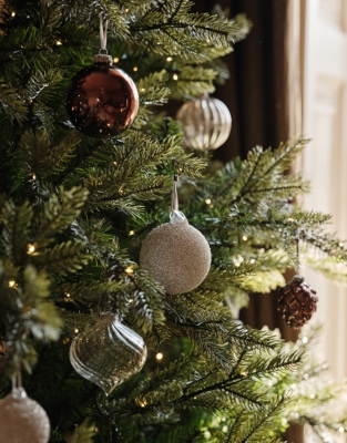 Large Glitter Baubles – Set of 4