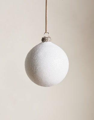 Large Glitter Snowball Bauble