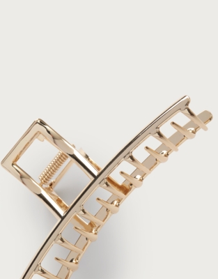Large Metal Claw Hair Clip - Gold