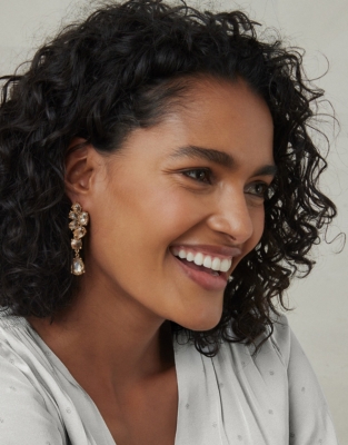 Large Vintage Sparkle Statement Earrings All Clothing Sale The