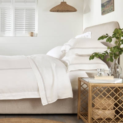 Largo Hemp Bed Linen Collection Bed Linen Collections The White