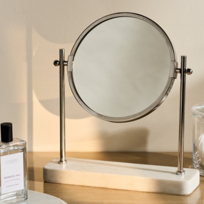 Larton Double Sided Marble Vanity Mirror