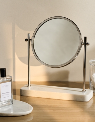 Larton Double Sided Marble Vanity Mirror