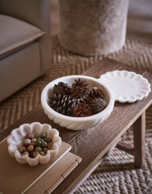 Larton Footed Marble Bowl