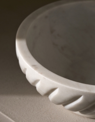 Larton Footed Marble Bowl
