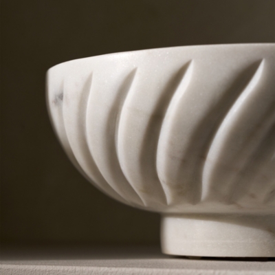 Larton Footed Marble Bowl