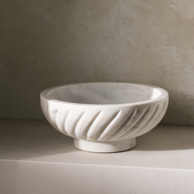 Larton Footed Marble Bowl