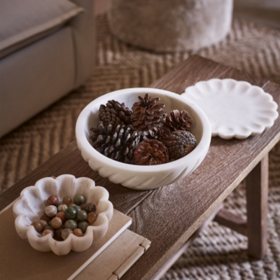 Larton Footed Marble Bowl