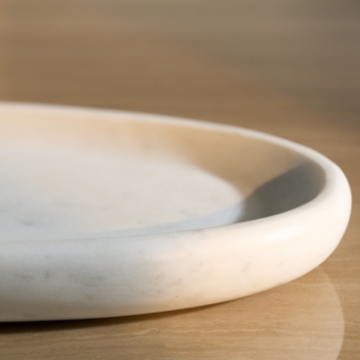 Larton Marble Oval Tray