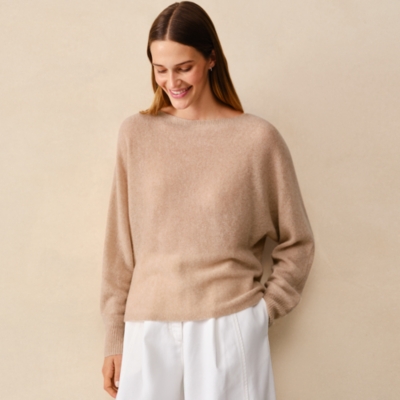 Layering Cashmere Batwing Jumper