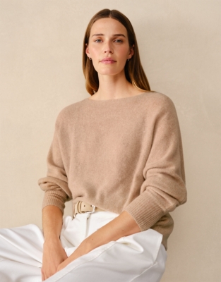 Layering Cashmere Batwing Jumper
