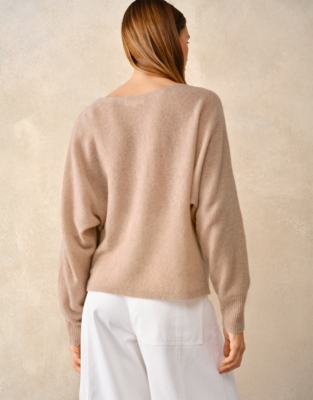 Layering Cashmere Batwing Jumper
