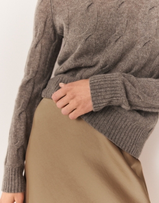 Layering Cashmere Cable Jumper