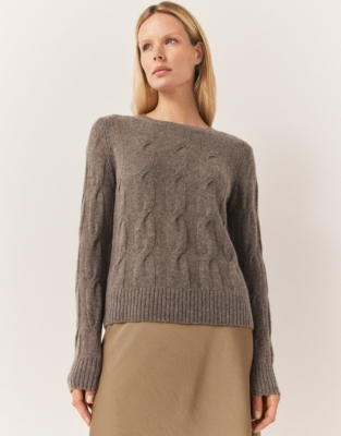 Layering Cashmere Cable Jumper