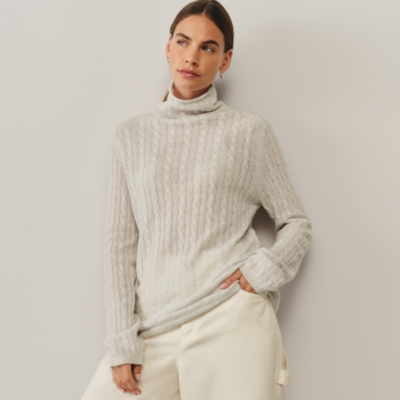 Layering Cashmere Cable Jumper