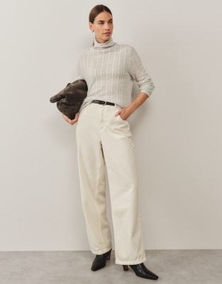 Layering Cashmere Cable Jumper